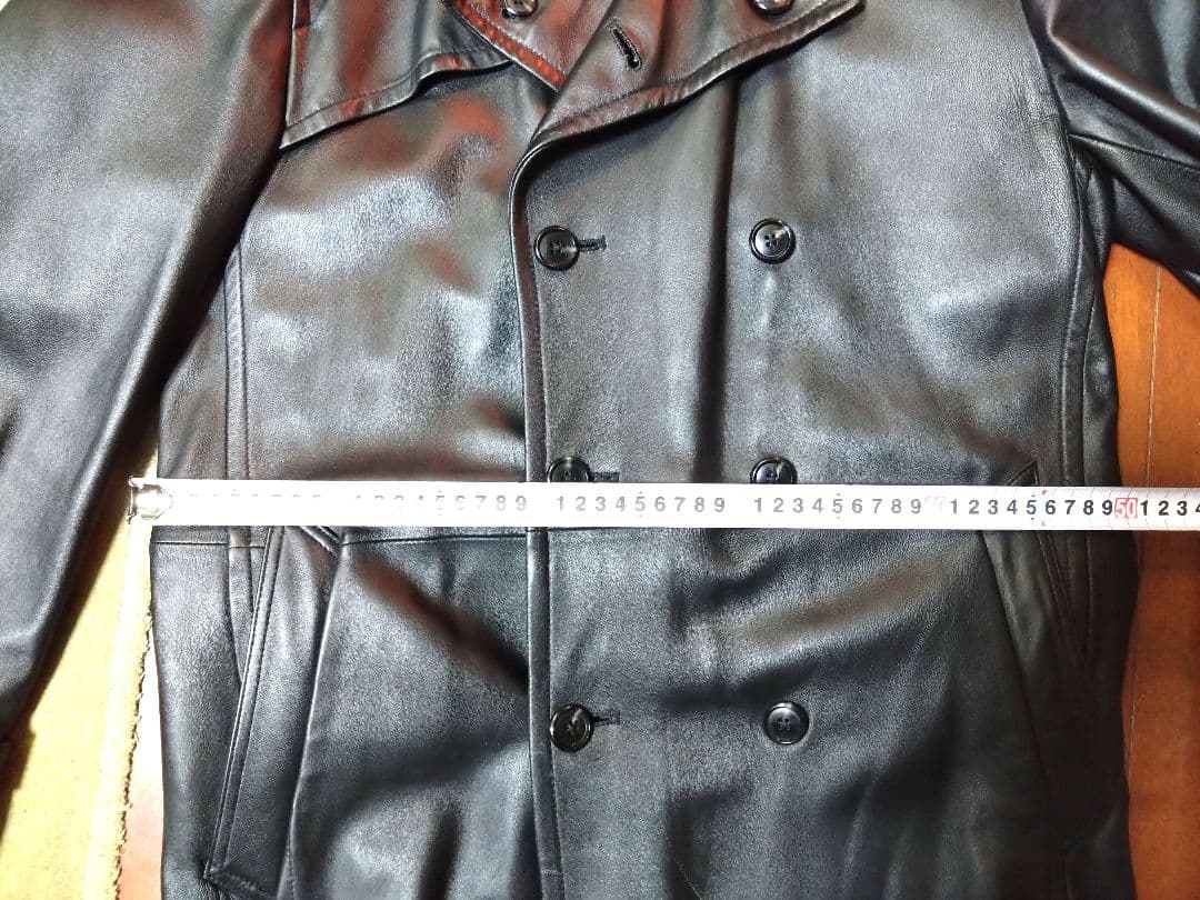 【羊革】ロングトレンチコート