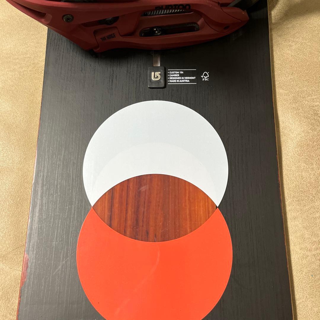 BURTON CUSTOM CAMBER 154×BURTON CARTEL M