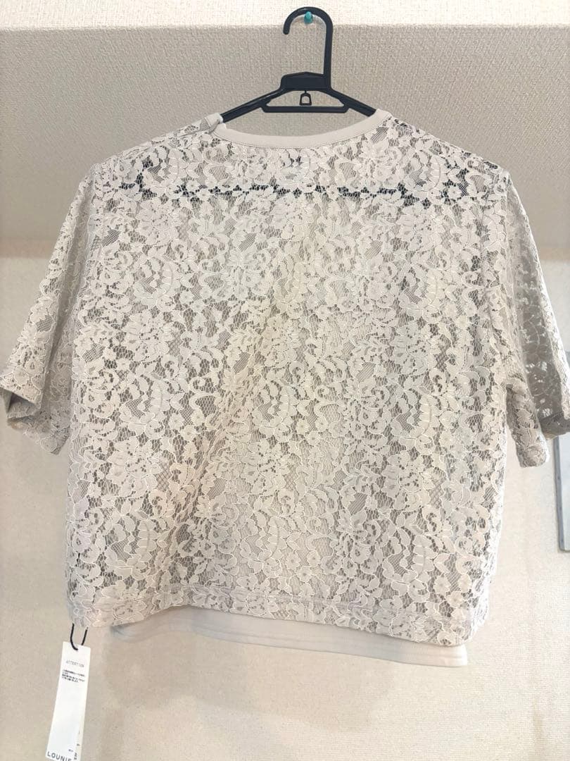 LOUNIE×KANAKO SATOレース半袖トップス 新品
