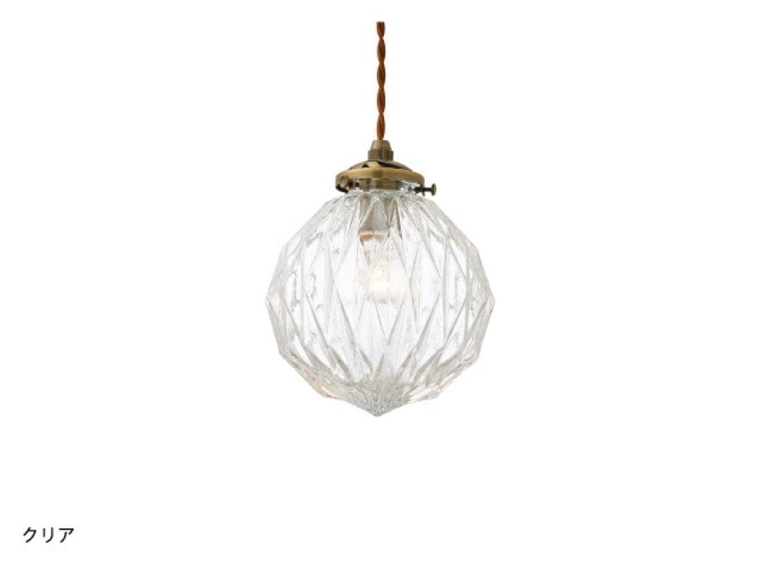 ベリル　クリアペンダントライト 3灯セット