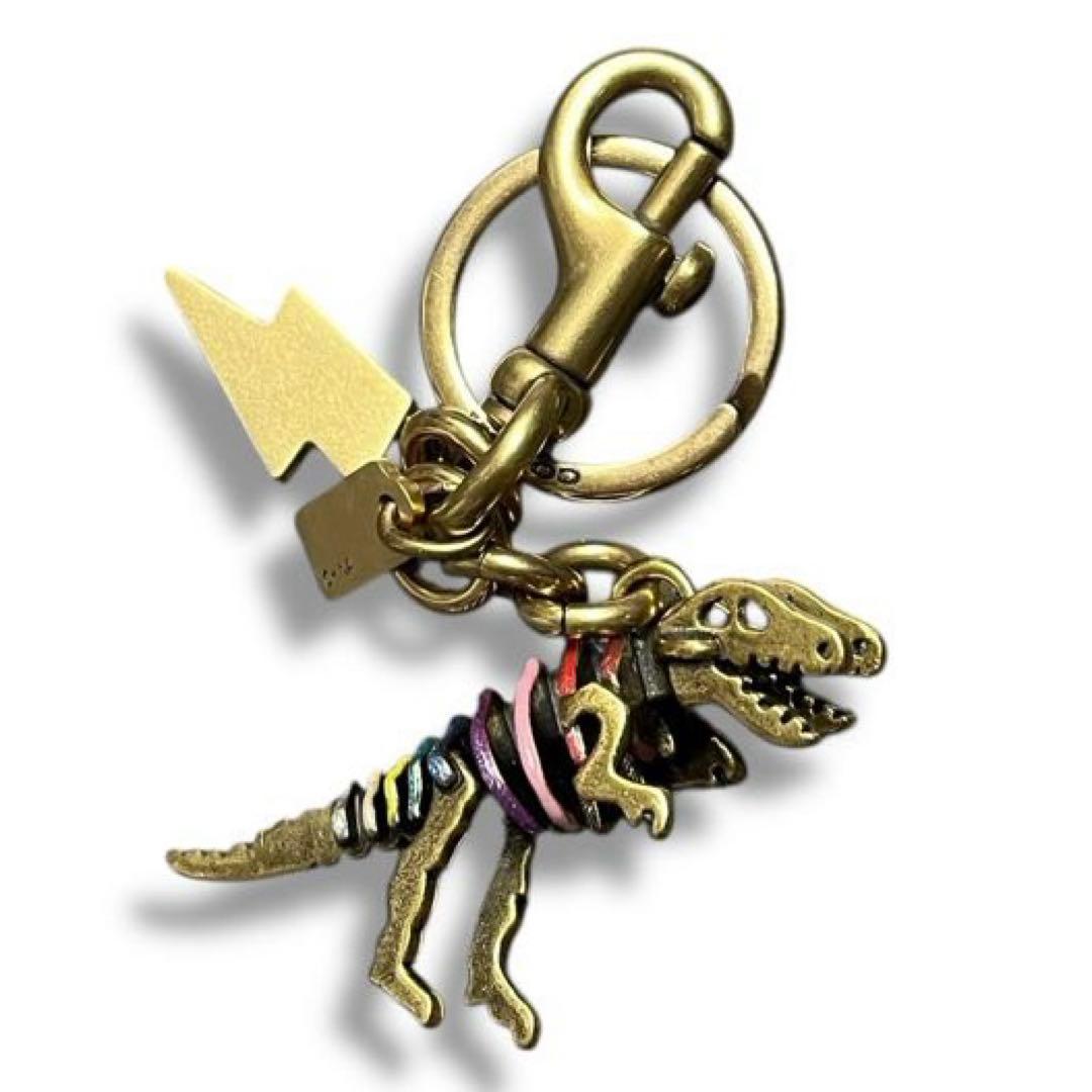 美品 コーチ COACH キーホルダー キーチェーン チャーム レキシー 恐竜