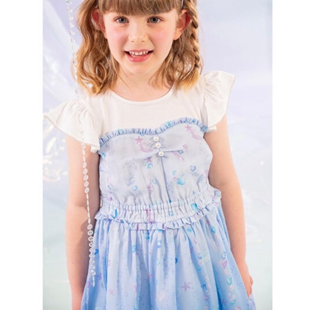 メゾピアノ シェル柄ワンピース　130