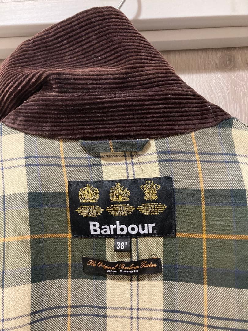 バブアー　シングルブレステッドコート　サイズ38