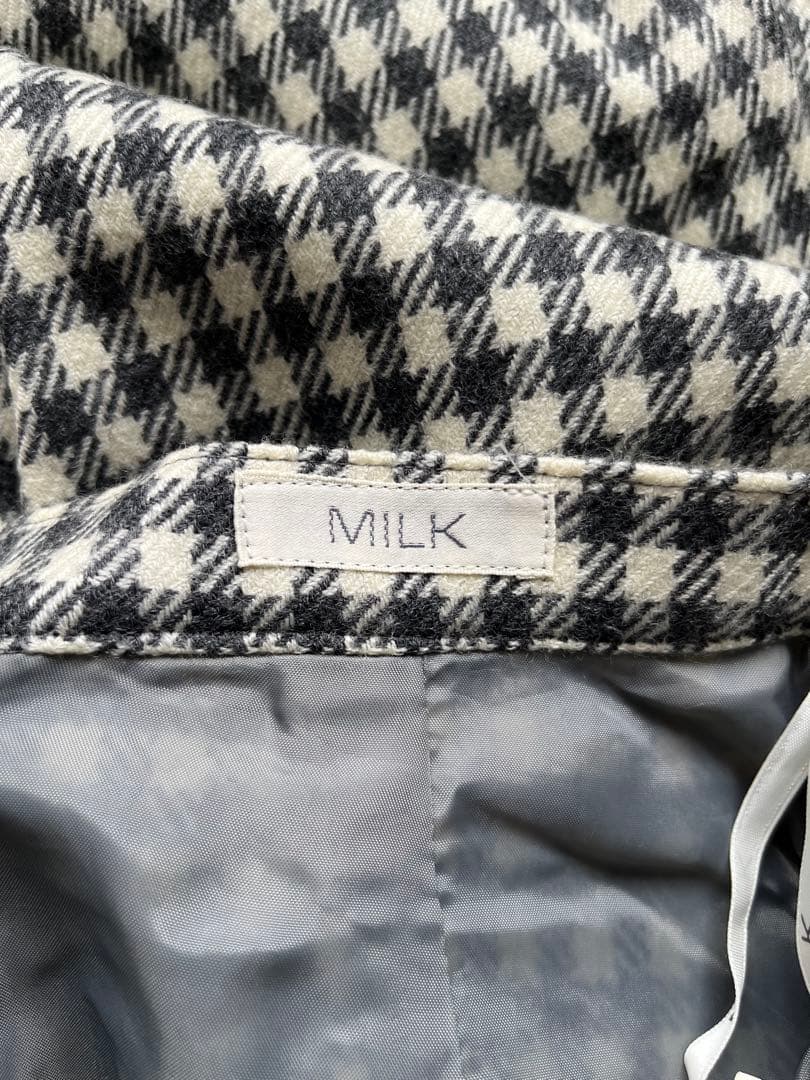 【美品】MILK ビンテージ　スカート　千鳥格子