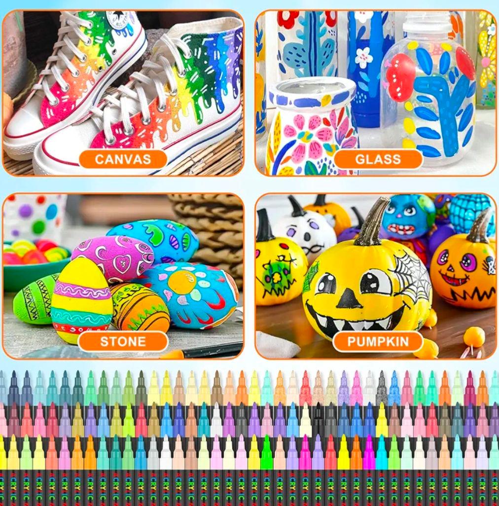 120色 アクリルペイントマーカー 水性 カラーペン セット