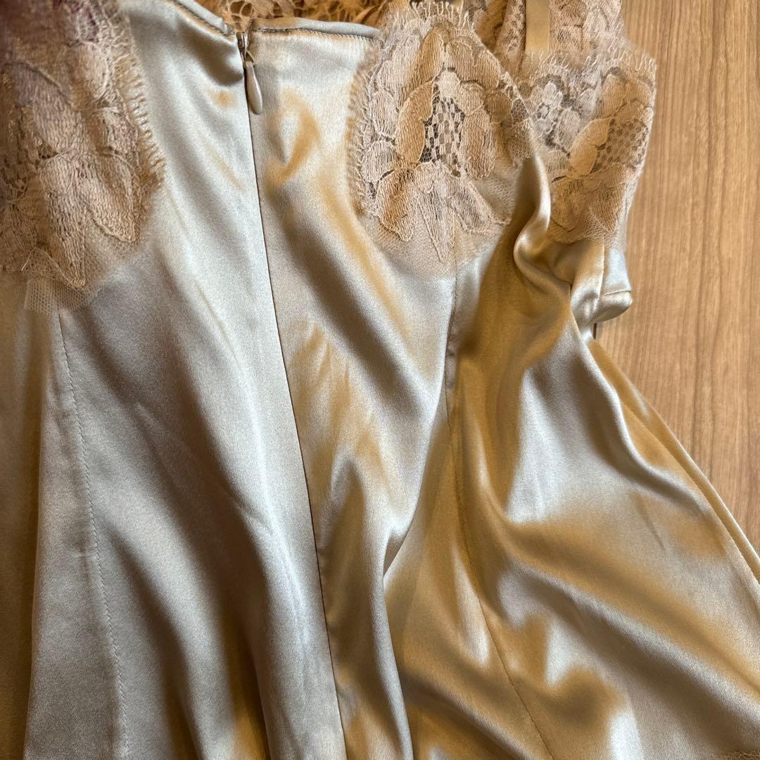 DOLCE & GABBANA ドルガバ 総レース ノースリーブ トップス L