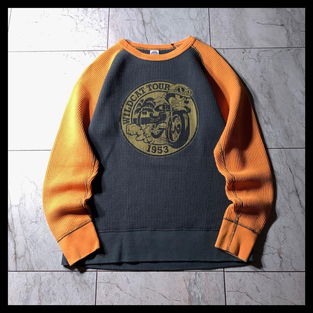 トイズマッコイ FELIX ビッグ ワッフル サーマル ロングTシャツ ロンT