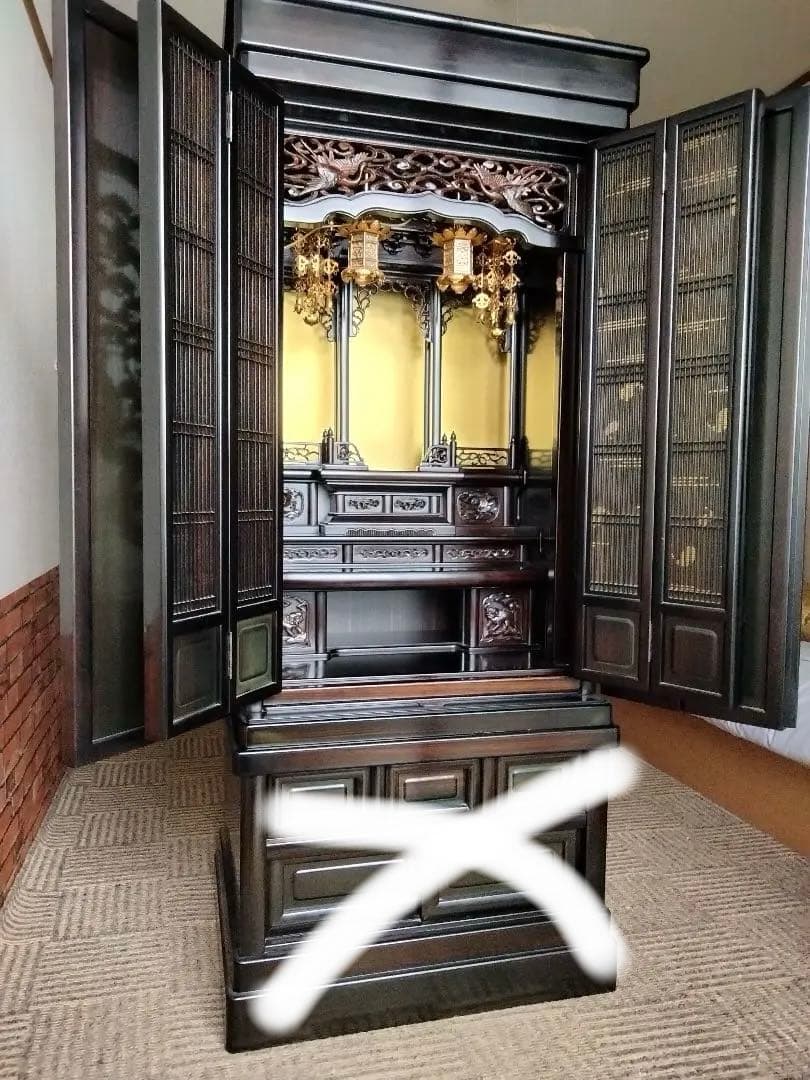 札幌及び周辺現地取引　仏壇　経机　仏具　仏前座布団　セット　用法　行事　一式