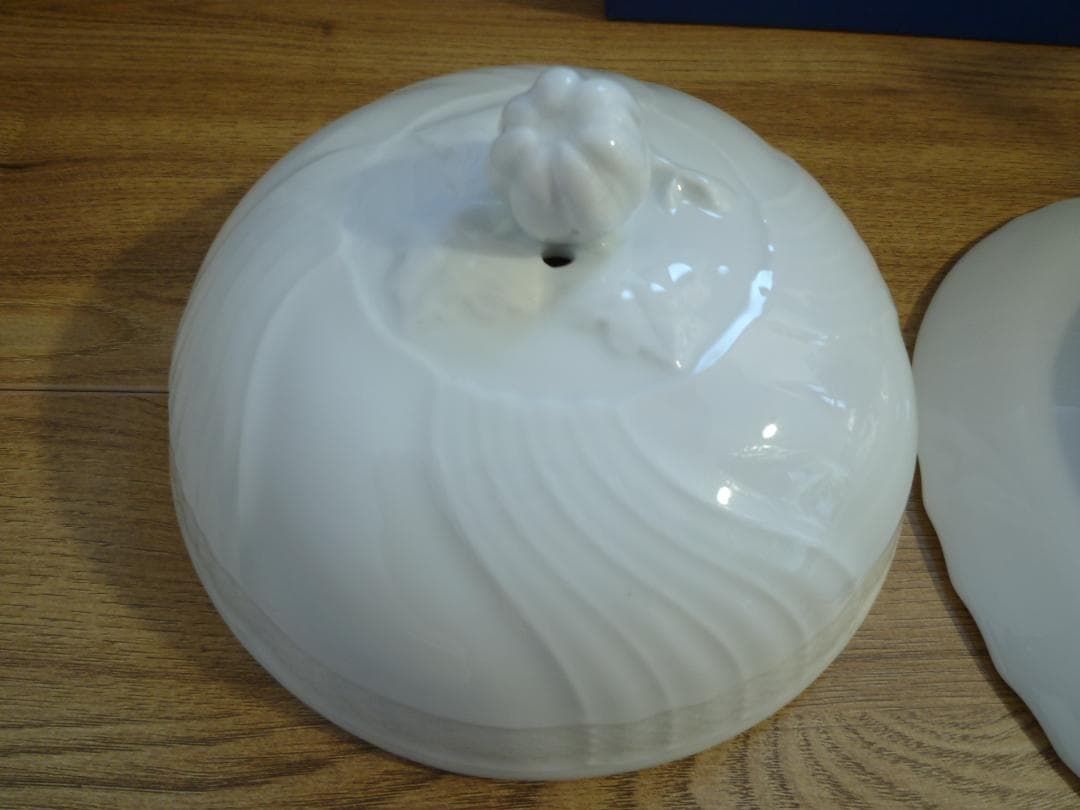 【未使用】リチャードジノリ ベッキオホワイト ベーグルプレート？