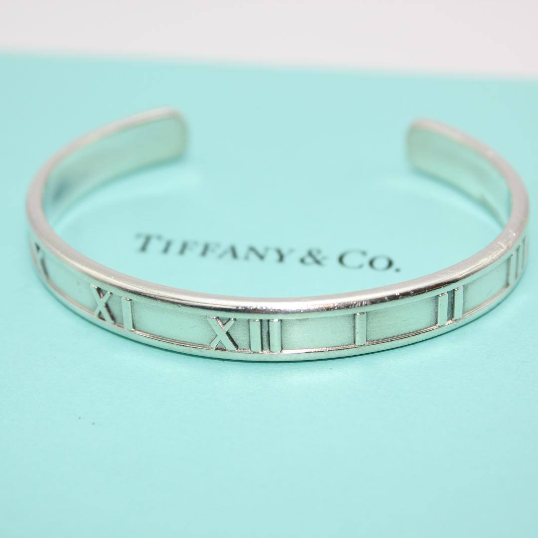 美品 Tiffany&Co. ティファニー アトラス バングル SV925