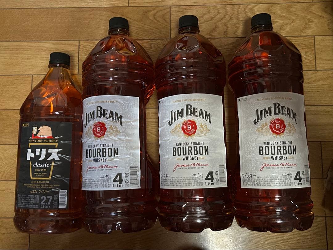ジムビーム ウイスキー 4L.トリスクラシックウイスキー2.7L