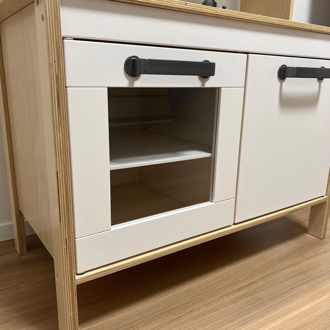 【美品】IKEA おままごとキッチンDUKTIG ホワイト　イケア　送料込