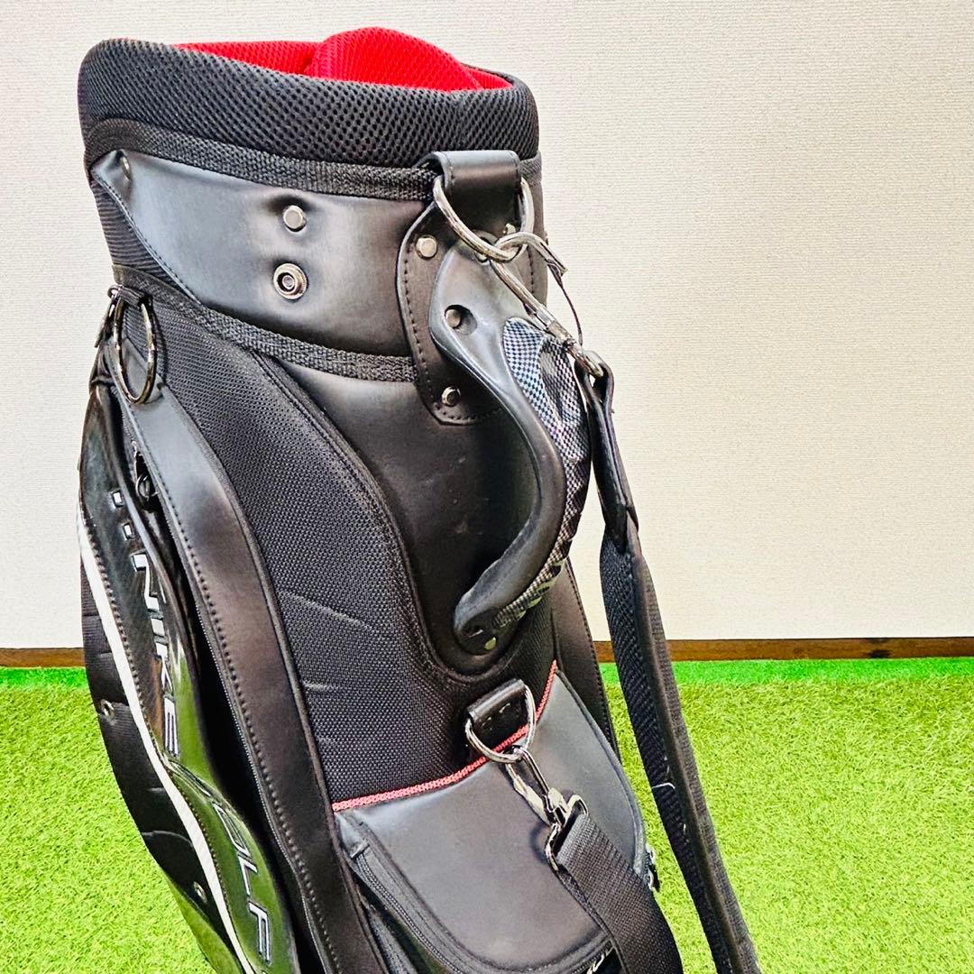 ナイキ ゴルフ キャディバッグ カート型 ブラック シルバー