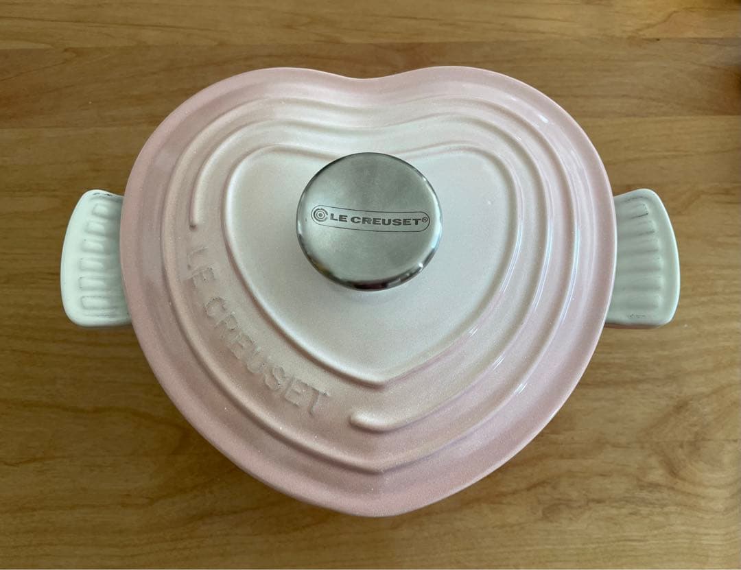 ルクルーゼ ココットダムール ハート パウダーピンク