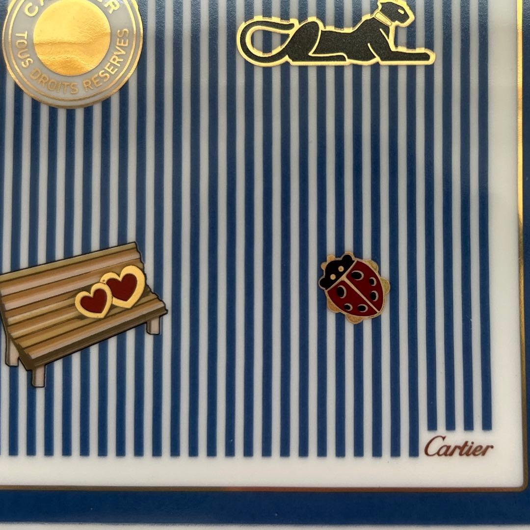 Cartier 非売品 ストライプ柄 プレート
