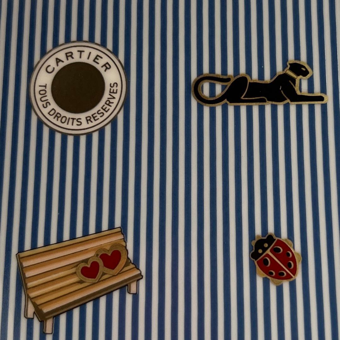 Cartier 非売品 ストライプ柄 プレート