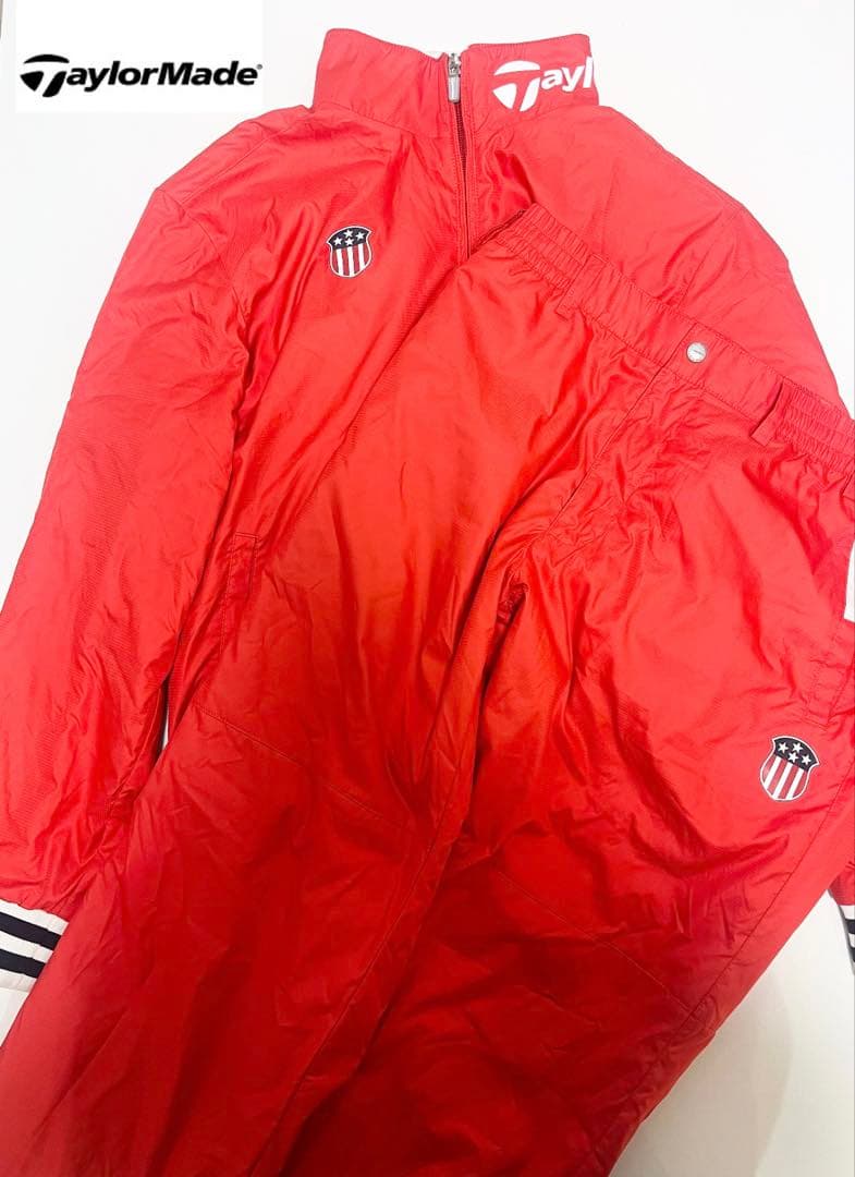 【美品‼️】TaylorMade セットアップ　中綿　防寒　テイラーメイド　ゴルフ