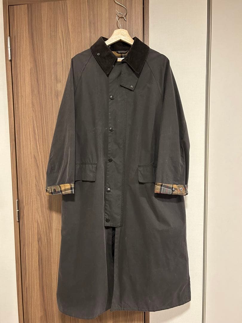 バブアー　バーレー　ロングコート　38 グレー