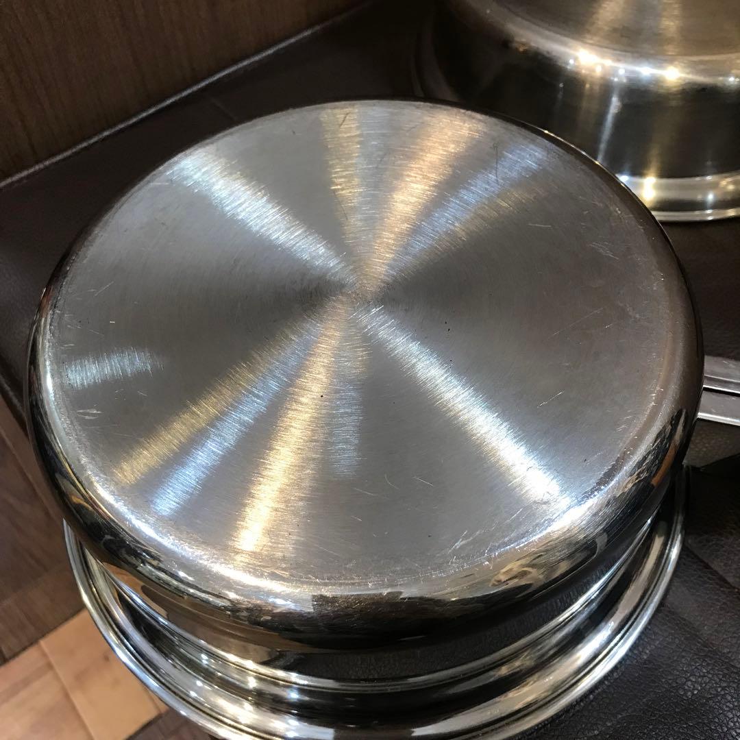 Amway 蓋付き　片手鍋　２個SET