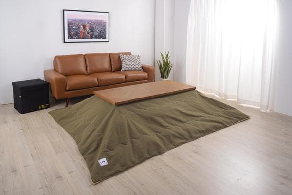 おしゃれ 北欧 暖かい 冬 家族 大型 長方形 こたつテーブル ブラウン