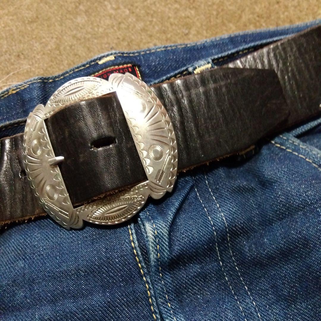 36inch 20周年記念モデル ヴィンテージ バックル レザーベルト