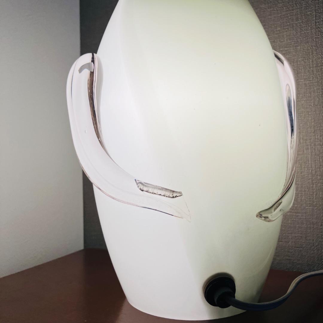 【お取り置き品】ヤマギワ 岩津ガラス ペンギン 大きなガラスのフロアスタンド