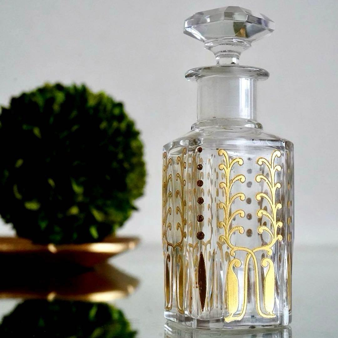 24金彩 香水瓶★オールドバカラ BACCARAT Piver★極希少レア★美品