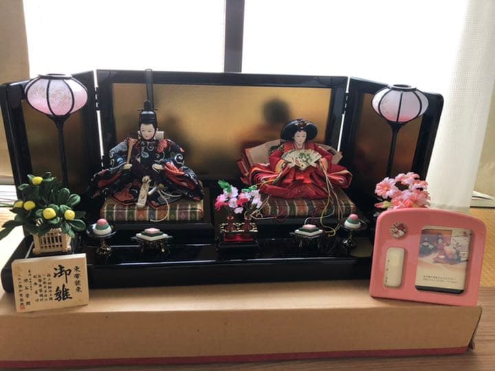 最終値下げ★雛人形 オルゴール付 お雛様 御代理様