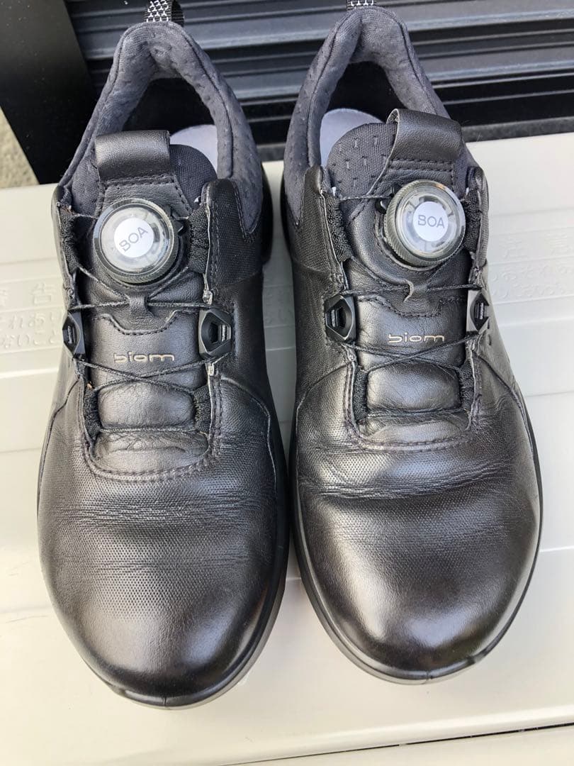 326番超美品ECCO BIOM ゴルフシューズ 38 24.0cmスパイクレス