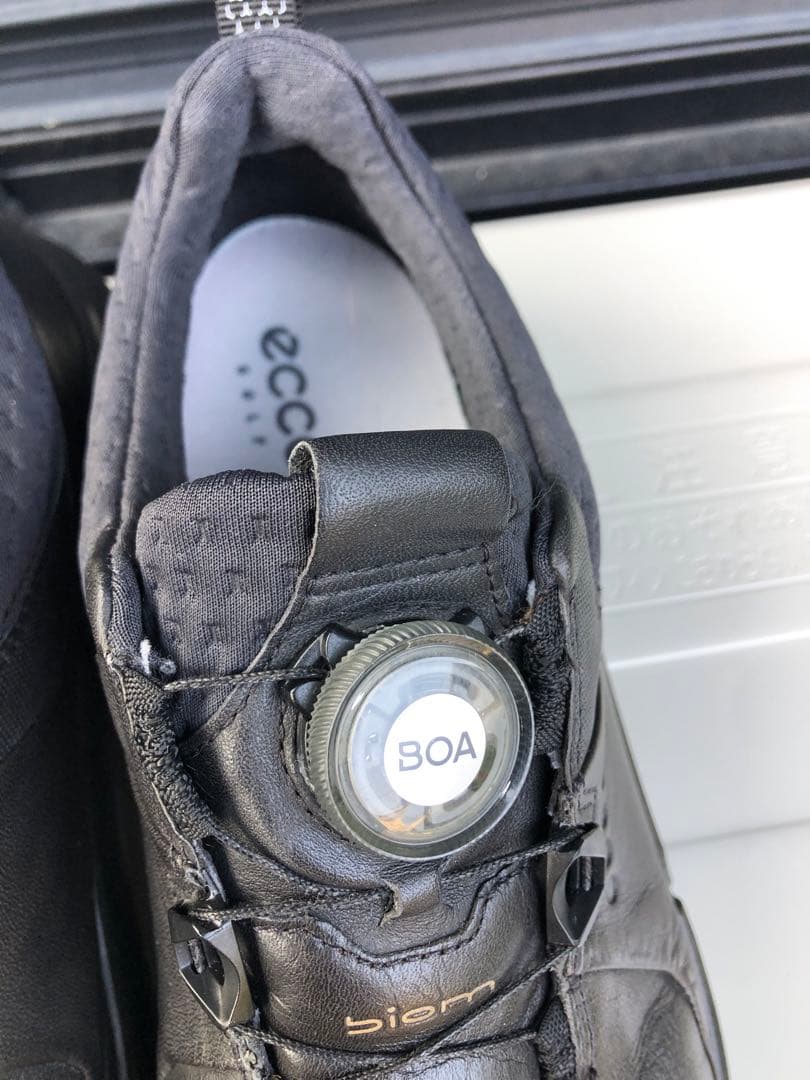 326番超美品ECCO BIOM ゴルフシューズ 38 24.0cmスパイクレス