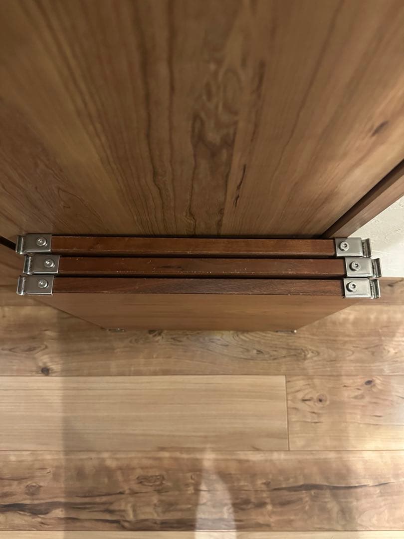 3枚セット 無印 ステンレスユニットシェルフ 追加棚 ウォールナット 幅42cm