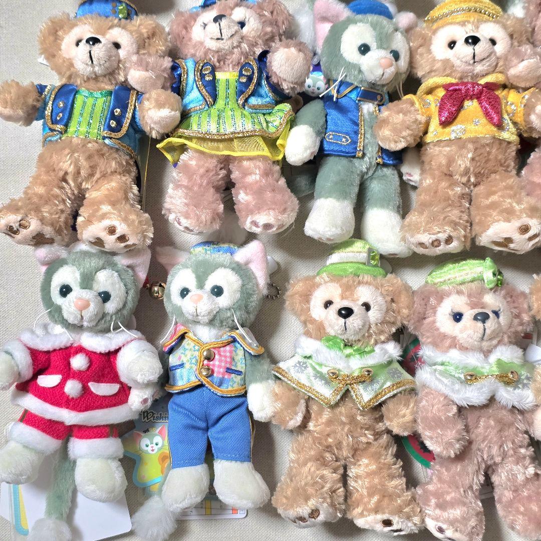 【バラ売り可】ダッフィー シェリーメイ ジェラトーニ ぬいぐるみバッジ 20体