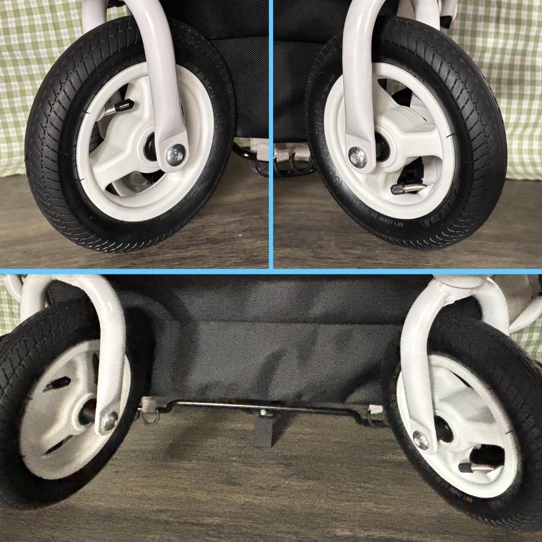 美品AirBuggyエアバギー ココダブルEXフロムバース ストーン 双子バギー