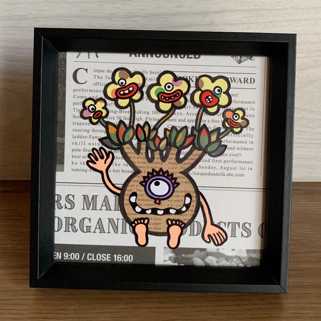 【原画作品】★貼り絵★グラキリス〜花が咲いたよ！