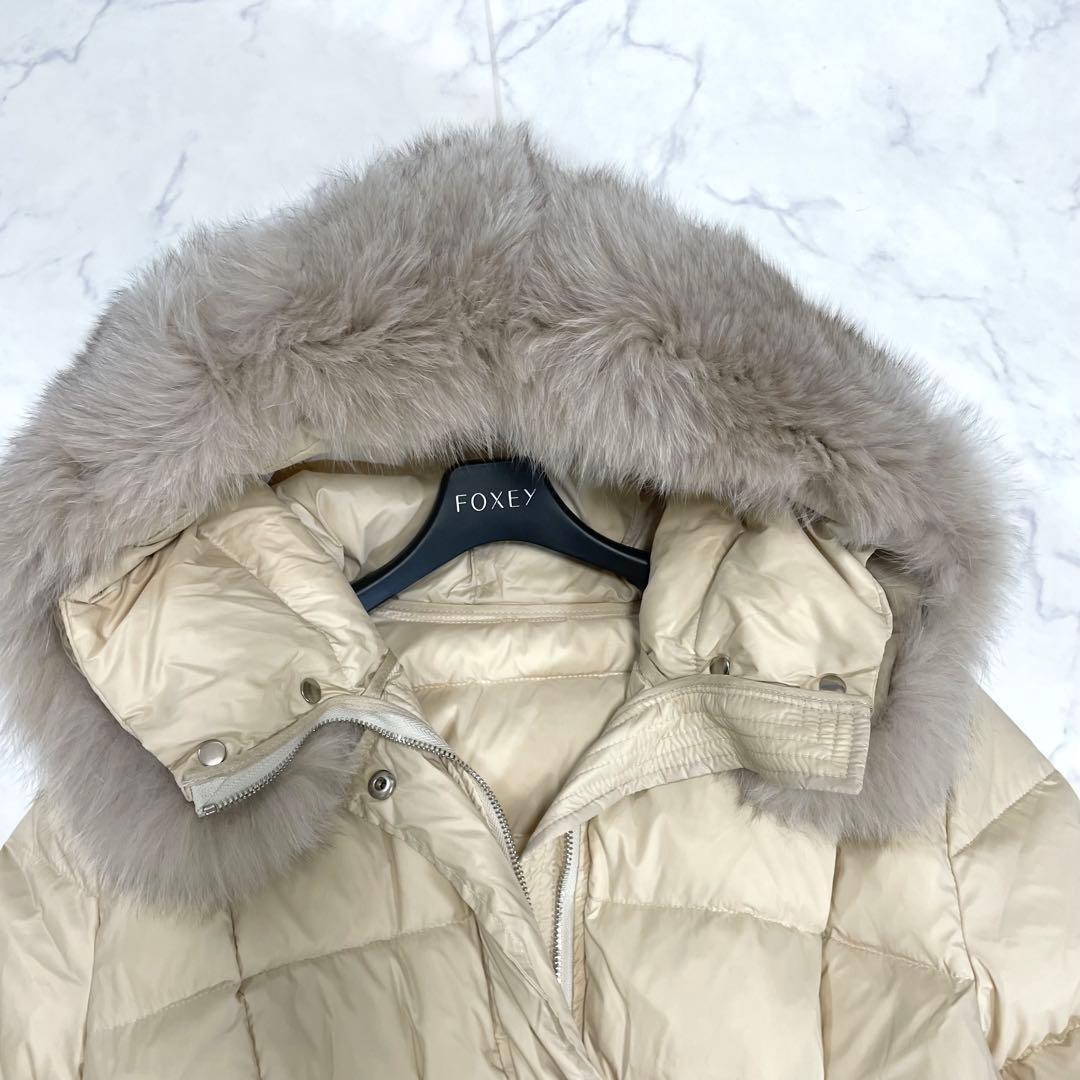今期 Salang サラン フォクスファー ロングダウンコート ワンホン