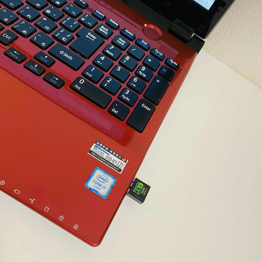 Y28 NECノートパソコン i7メモリ8G高速 Windows11オフィス付き
