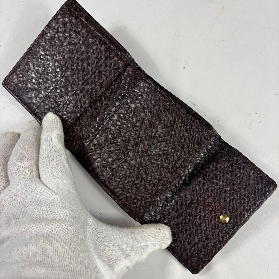 ルイヴィトン ダミエ ポルトモネ ビエ カルトクレディ Wホック 折り財布