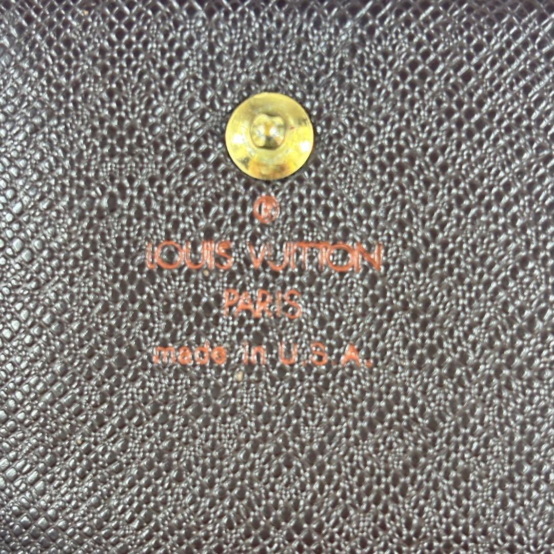 ルイヴィトン ダミエ ポルトモネ ビエ カルトクレディ Wホック 折り財布