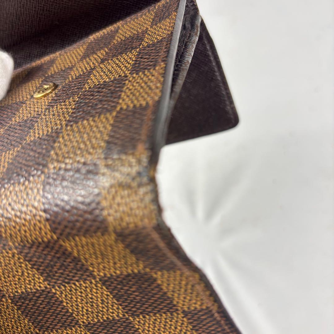 ルイヴィトン ダミエ ポルトモネ ビエ カルトクレディ Wホック 折り財布