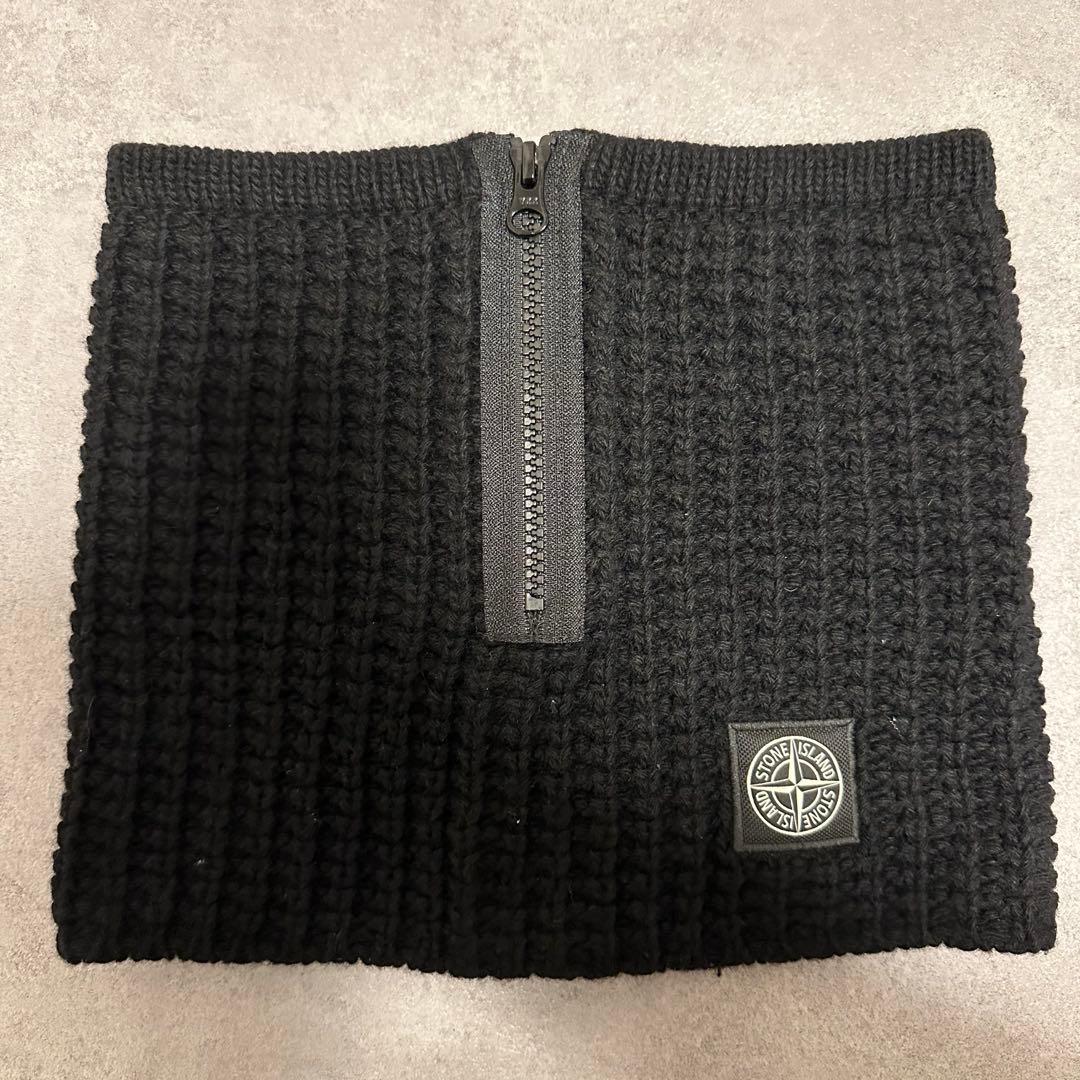 Stone  ウール ハーフジップ ネックウォーマー