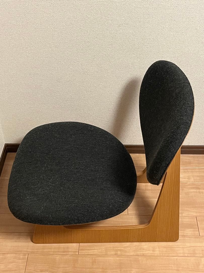 天童木工 低座イス（チャコールグレー）