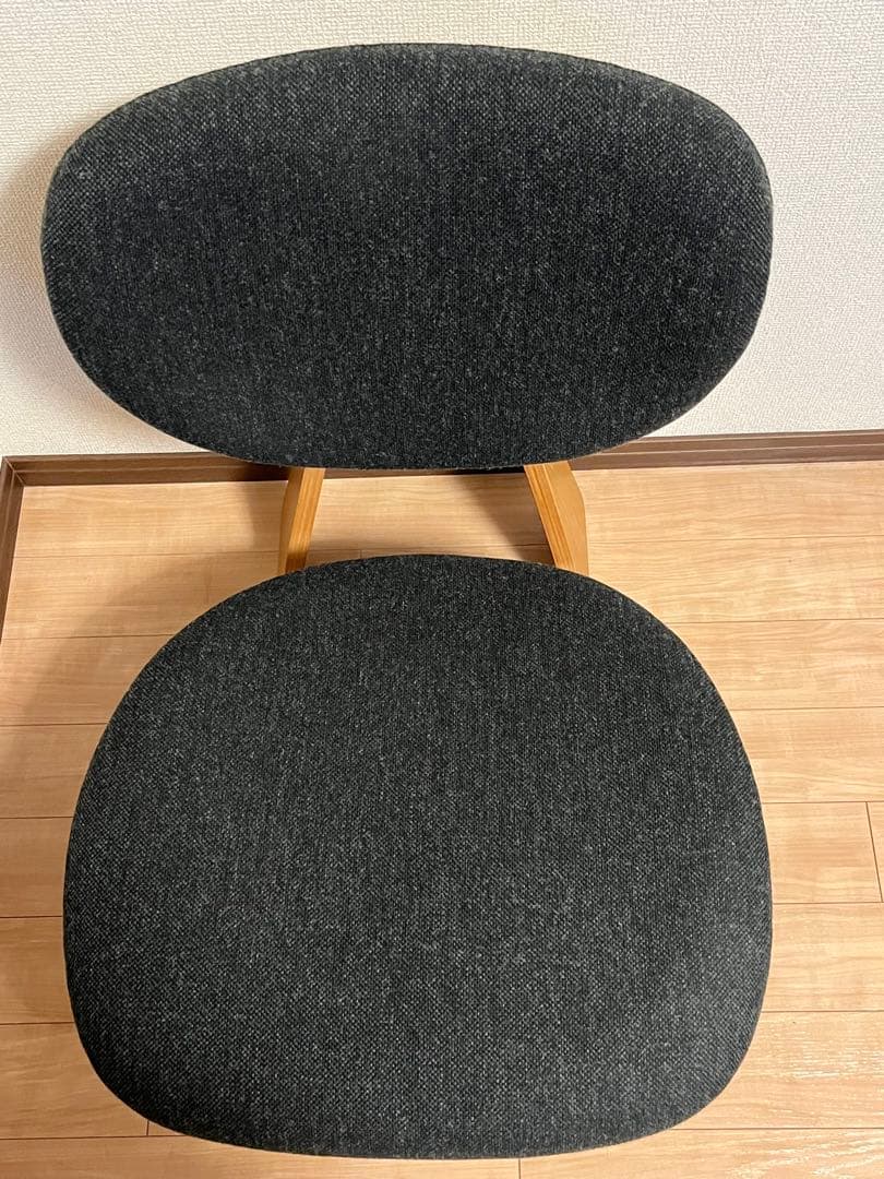 天童木工 低座イス（チャコールグレー）