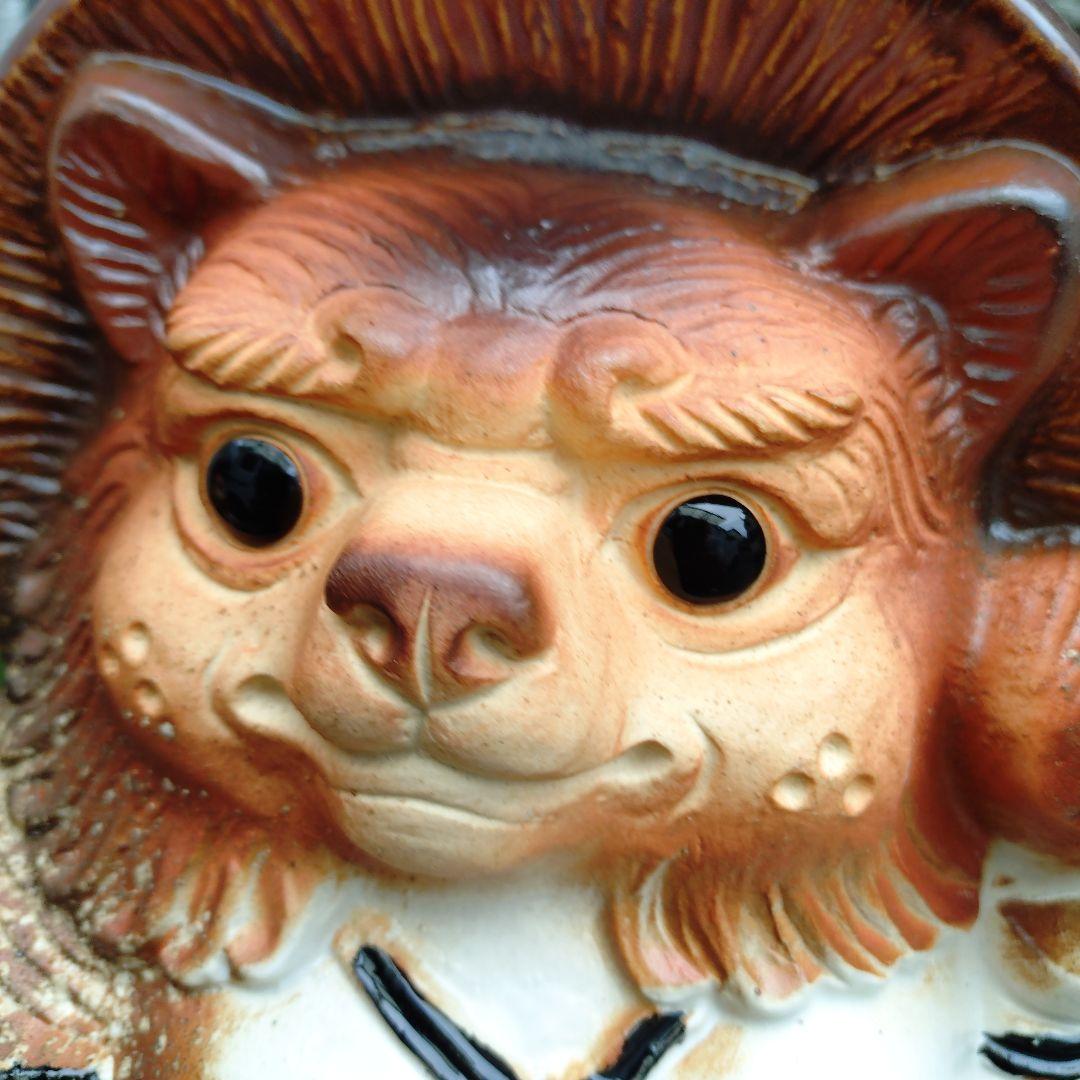 信楽焼　魔除け狸　シーサー狸　(2匹セット)狸　タヌキ　たぬき
