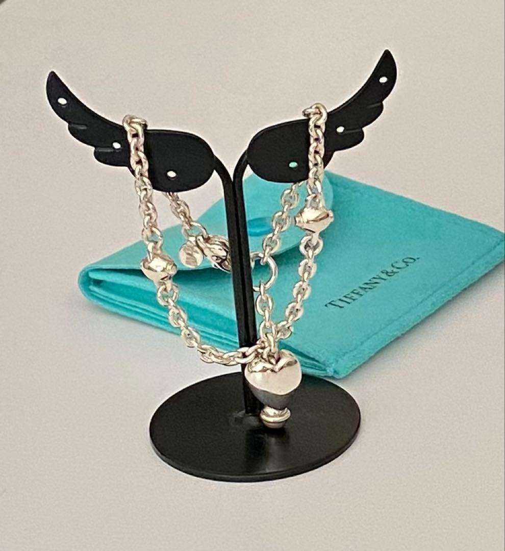 Tiffanyティファニー　チェーンブレスレット ハートモチーフSV925 美品