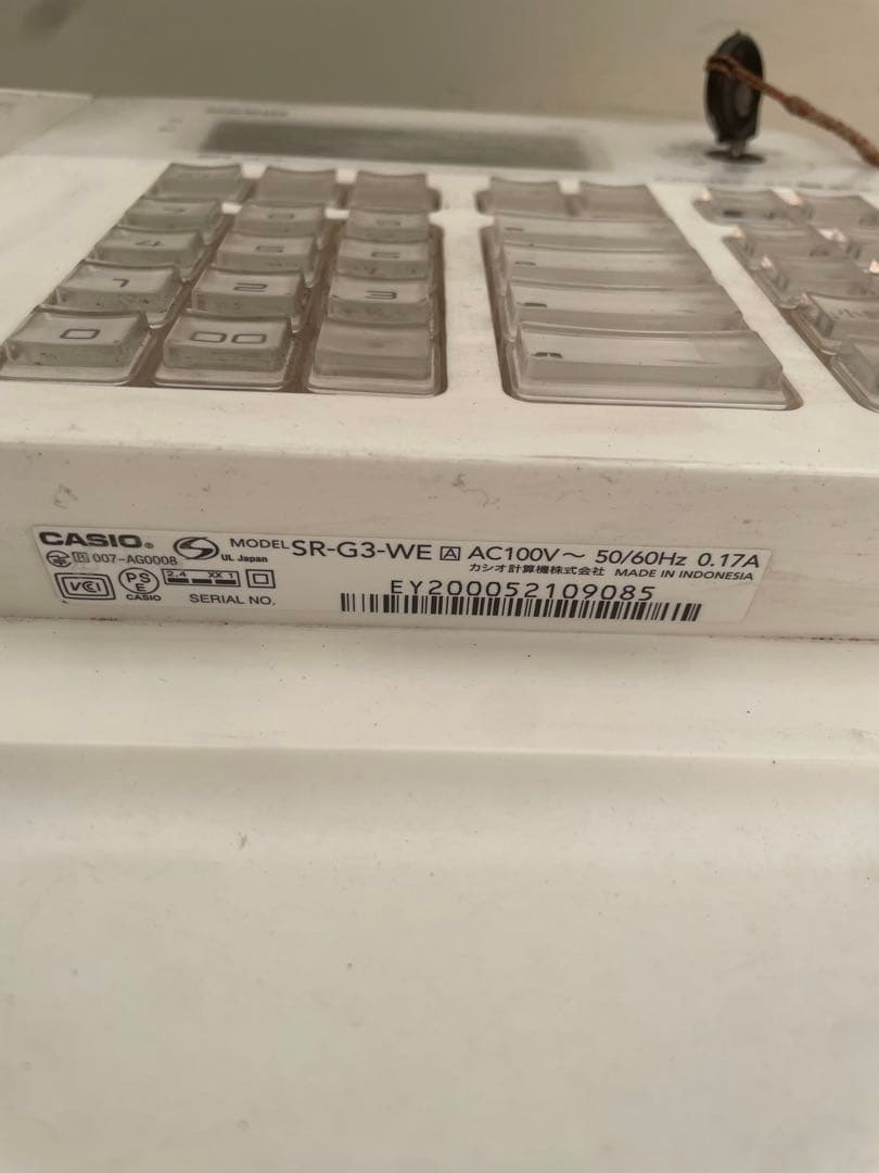 通電確認済みCASIO SE-G3ブラック レジスター