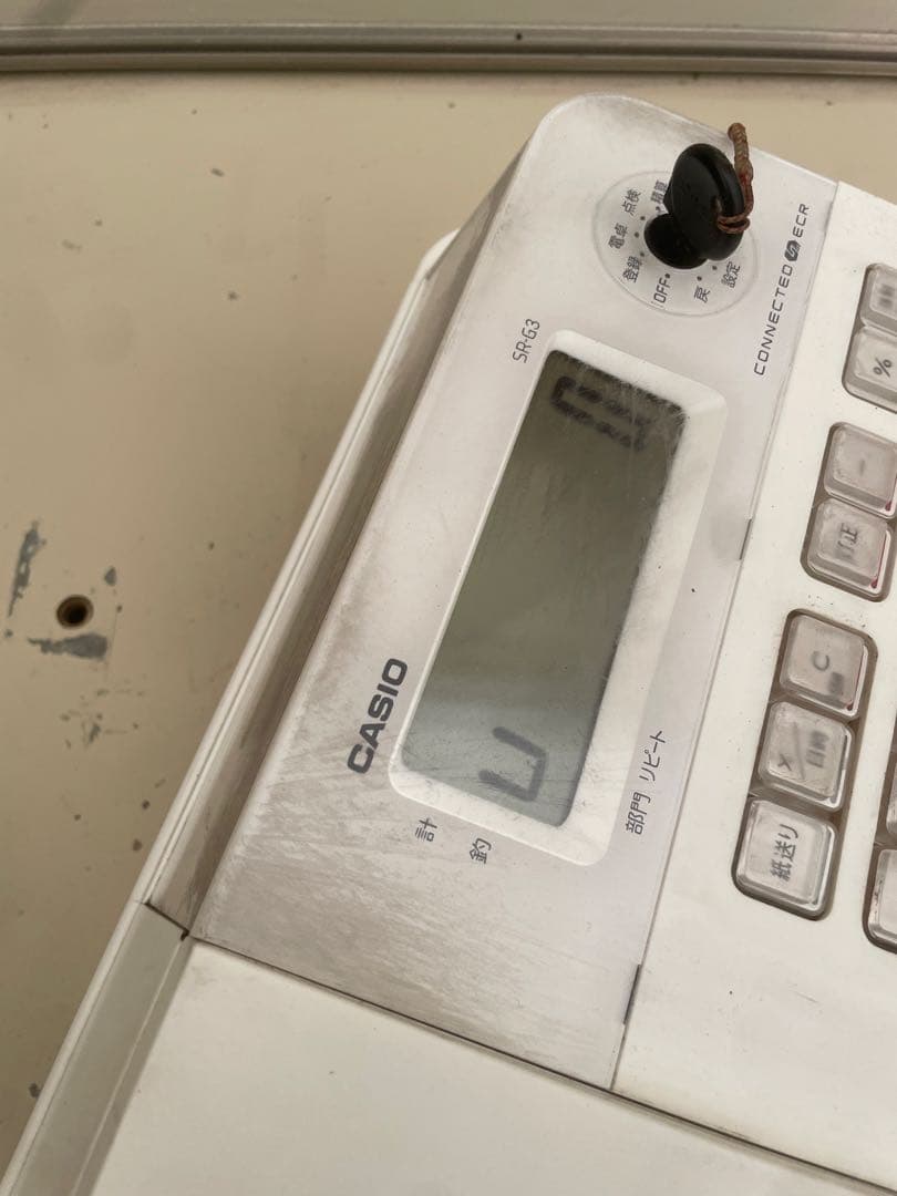通電確認済みCASIO SE-G3ブラック レジスター
