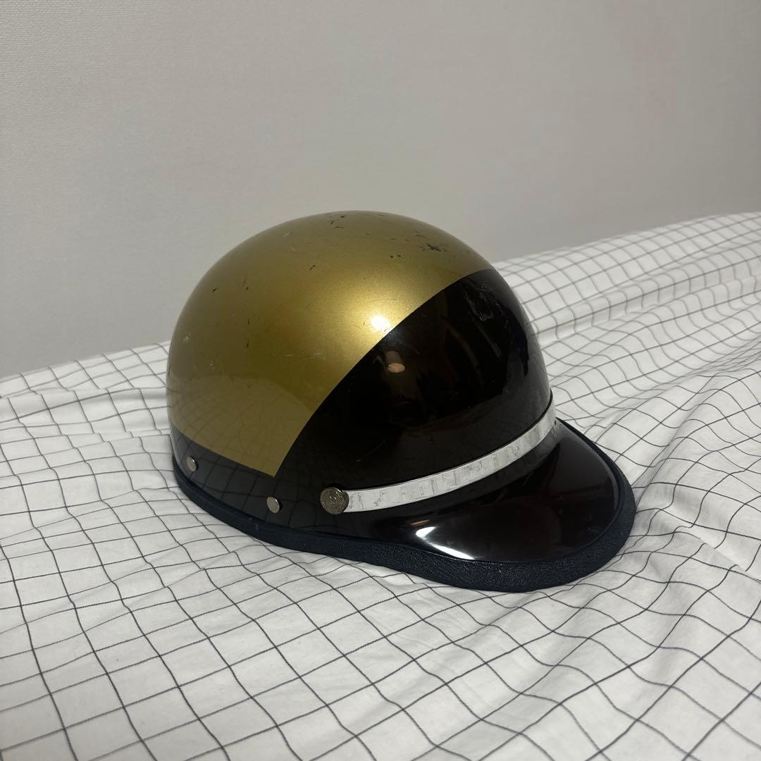 【はーちゃん】ビンテージヘルメット　マックホール ポリスヘルメット