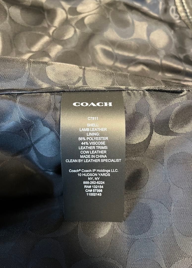 金*郎様 COACH コーチ シングルライダースジャケット XL