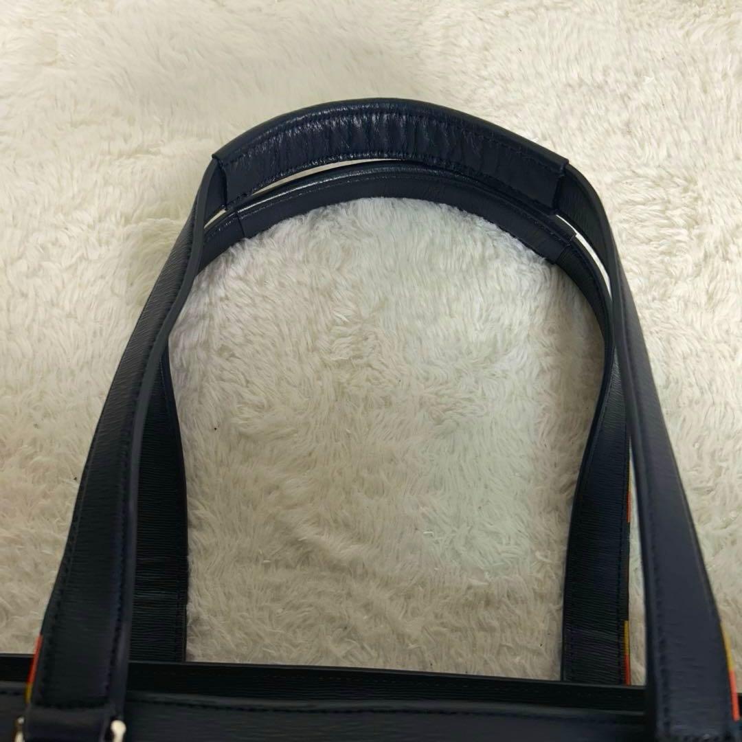 Paul Smith クラシック エンボスレザー トートバッグ A4