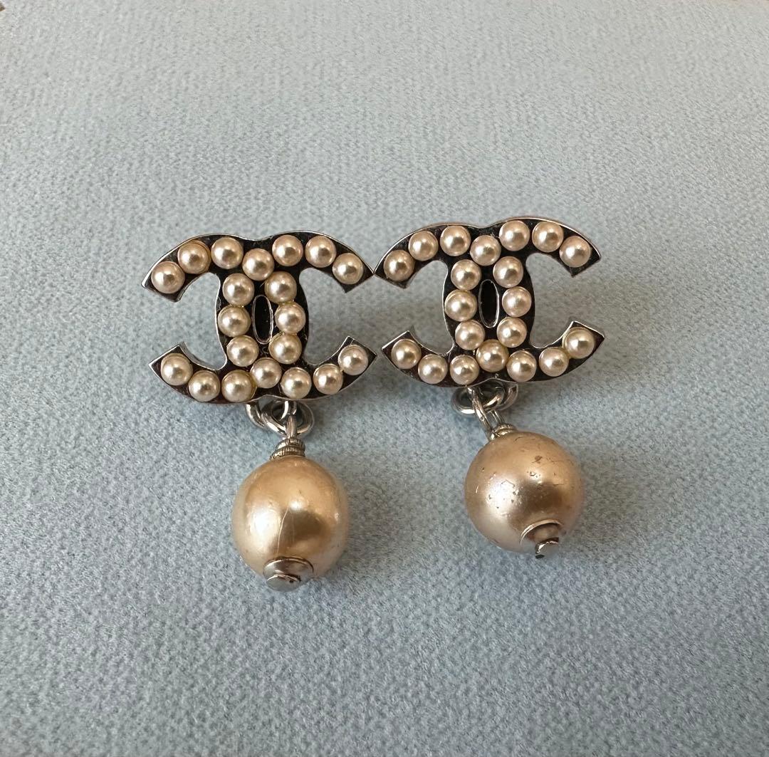 【CHANEL】ココマーク&パールピアス
